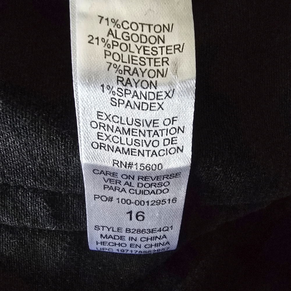 Democracy Absolution Skyrise Women's Black Wide-Leg Jeans NWT 16 - Picture 8 of 8